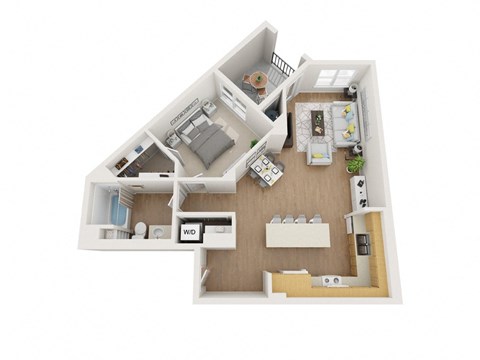 A4 3D Floor Plan Image