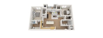 B1 3D Floor Plan Image