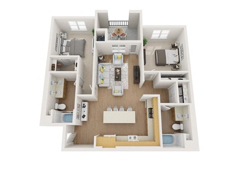 B2 3D Floor Plan Image