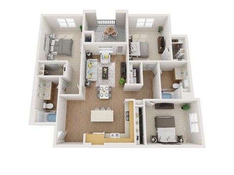 C1 3D Floor Plan Image