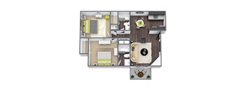 Victoria Floor Plan 3D Image