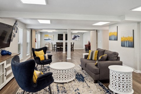 Clubhouse lounge area