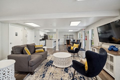 Clubhouse lounge area