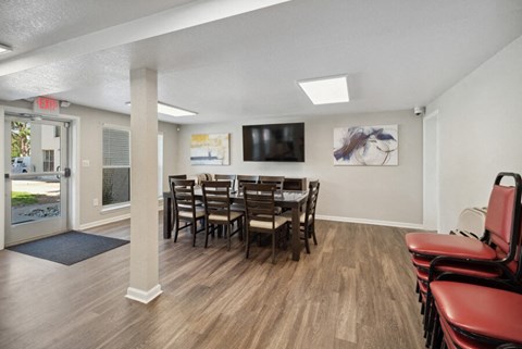 Clubhouse lounge area