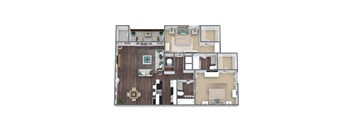 Violet Floor Plan 3D Image