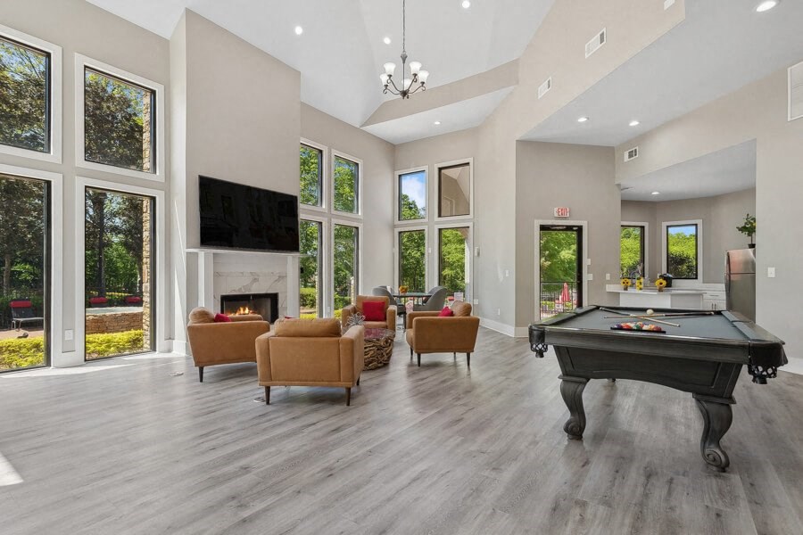 Clubhouse lounge area