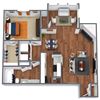 Magnolia 1x1 Floor Plan