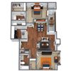 Mimosa 2x2 Floor Plan