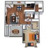 Pecan 1x1 Floor Plan