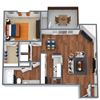 Sweetgum 1x1 Floor Plan