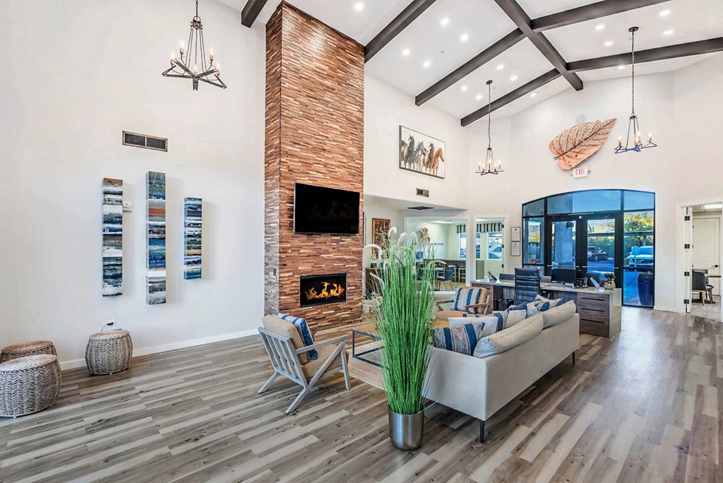 Clubhouse lounge area