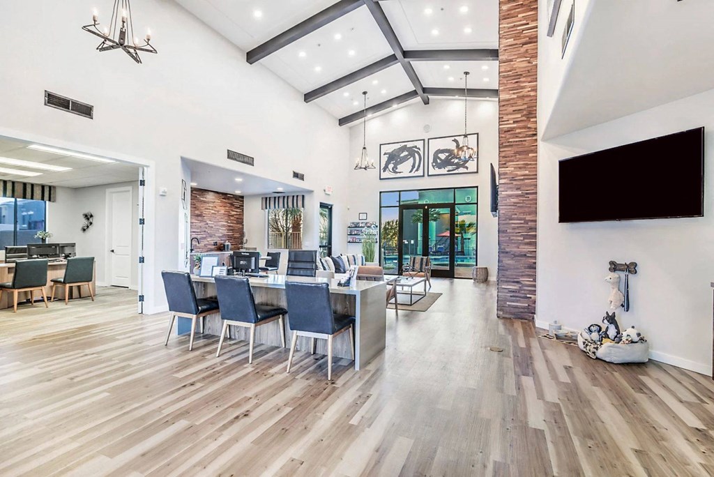 Clubhouse lounge area