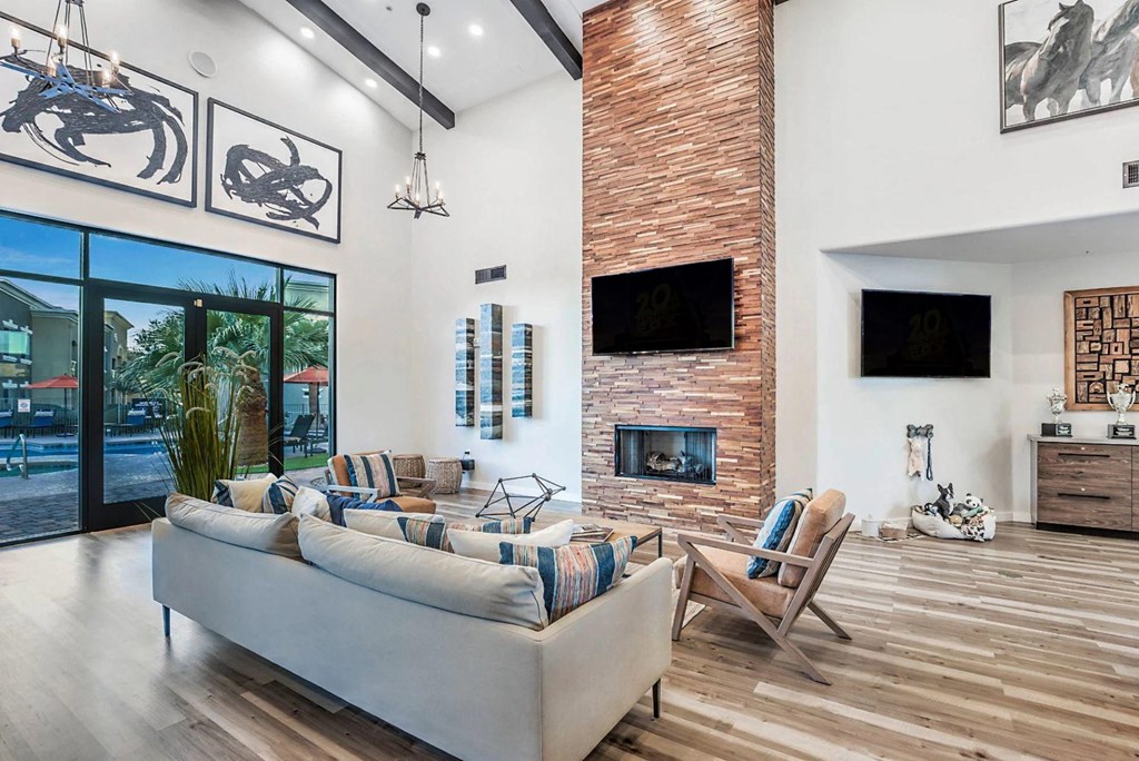 Clubhouse lounge area