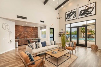 Leasing office interior