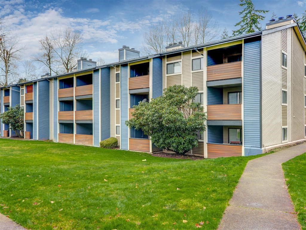 Apartment exterior and walking path