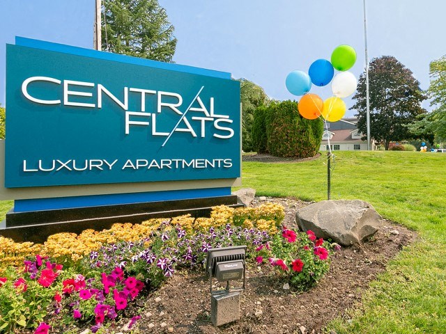 Central Flats entry signage