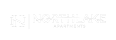 The image is a logo of Northlake Apartments.