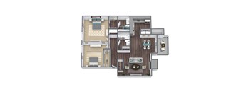 B2 Floor Plan 2x2