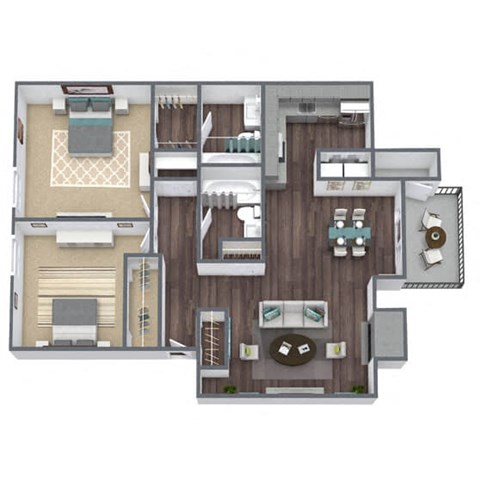 B2 Floor Plan 2x2