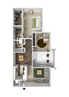 B1 3D Floor Plan Staged