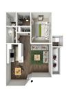 A1 3D Floor Plan Staged