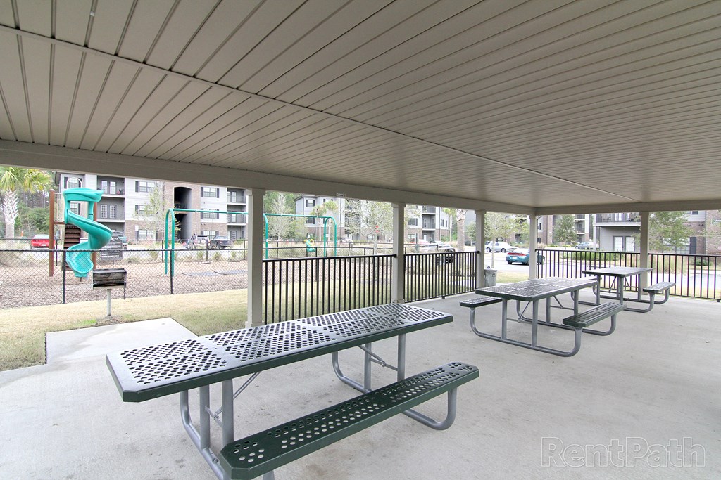 Playground For Children with picnic tables at Arbours at Shoemaker Place, Florida