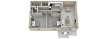 Two Bedroom One Bath