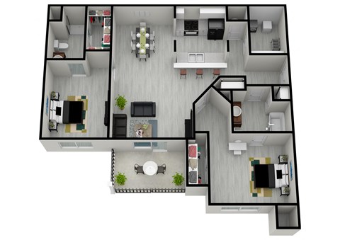 Two Bedroom / Two Bathroom