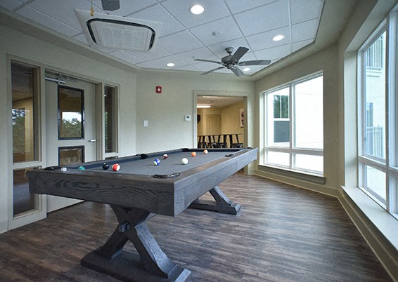 Pool Table at Arbours at Tumblin Creek ~ Active 55+ Adult Community, Gainesville, FL 32608