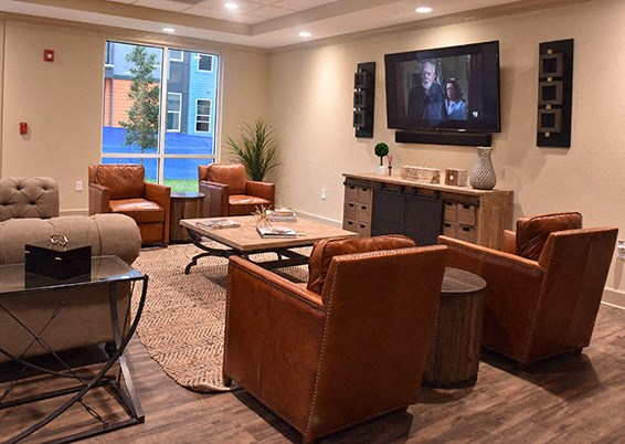 TV Room seating area at Arbours at Tumblin Creek ~ Active 55+ Adult Community, Gainesville, Florida