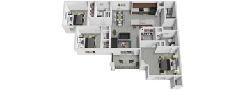 Unit Cb Floor Plan at Arbours at Quincy, Quincy, 32351