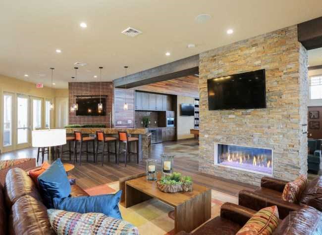 Fireplace Lounge at Arbours at Crown Point, Florida, 34761