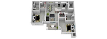 2 Bed / 2 Bath