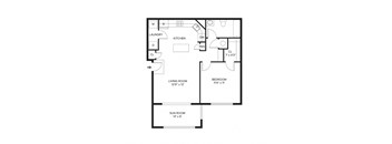 1 bed 1 bath A at Ansley Walk, Lafayette