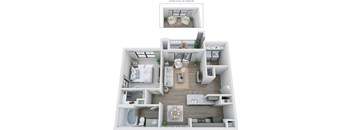 1BR 1BA (737 SF)