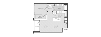 1BR 1BA (A6 - 862 SF)