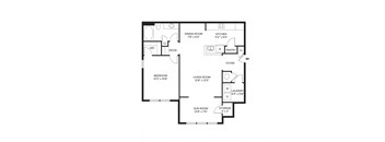 1 bed 1 bath D at Ansley Walk, Lafayette, LA, 70503
