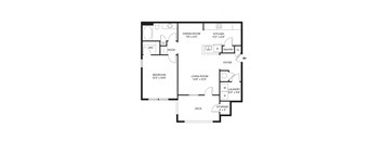 1 bed 1 bath B at Ansley Walk, Louisiana