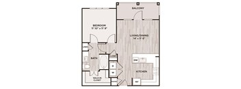 1BR 1BA_723 SF at Fifty02 Westover Hills, San Antonio, Texas