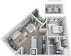 1BR 1BA (788 SF)
