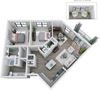 2BR 1BA (1097 SF)