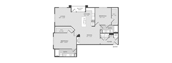 2BR 2BA (1457 SF)