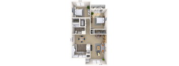 2Bed 1Bath at Lakeshore Landing Apartments, Ridgeland, 39157