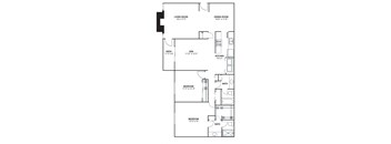 2BR 2BA (1520 SF)