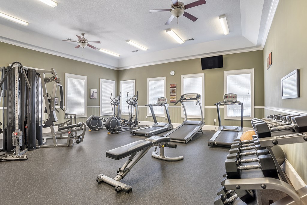 Fitness Center at Broadstreet at EastChase Apartments, Alabama, 36117