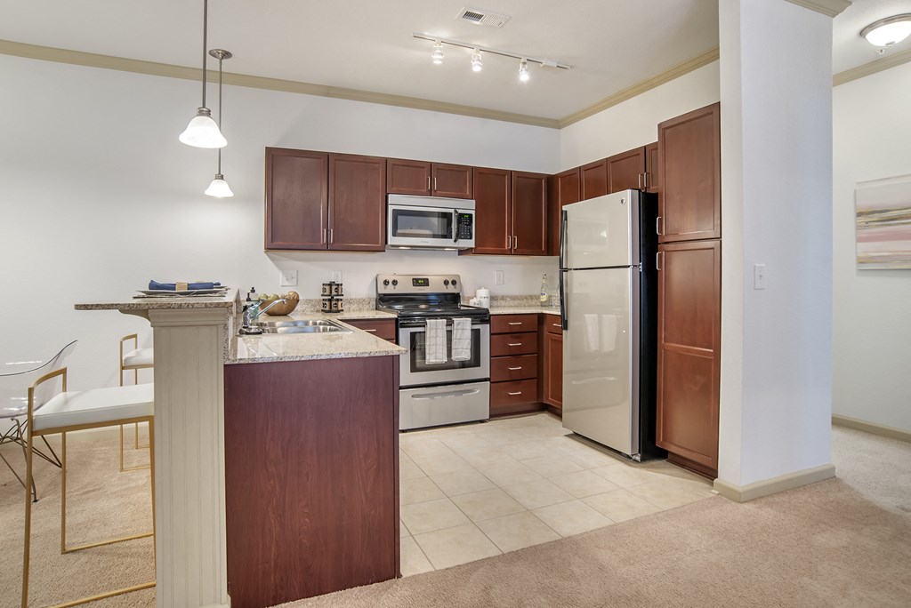 Modern Kitchen at Broadstreet at EastChase Apartments, Alabama, 36117