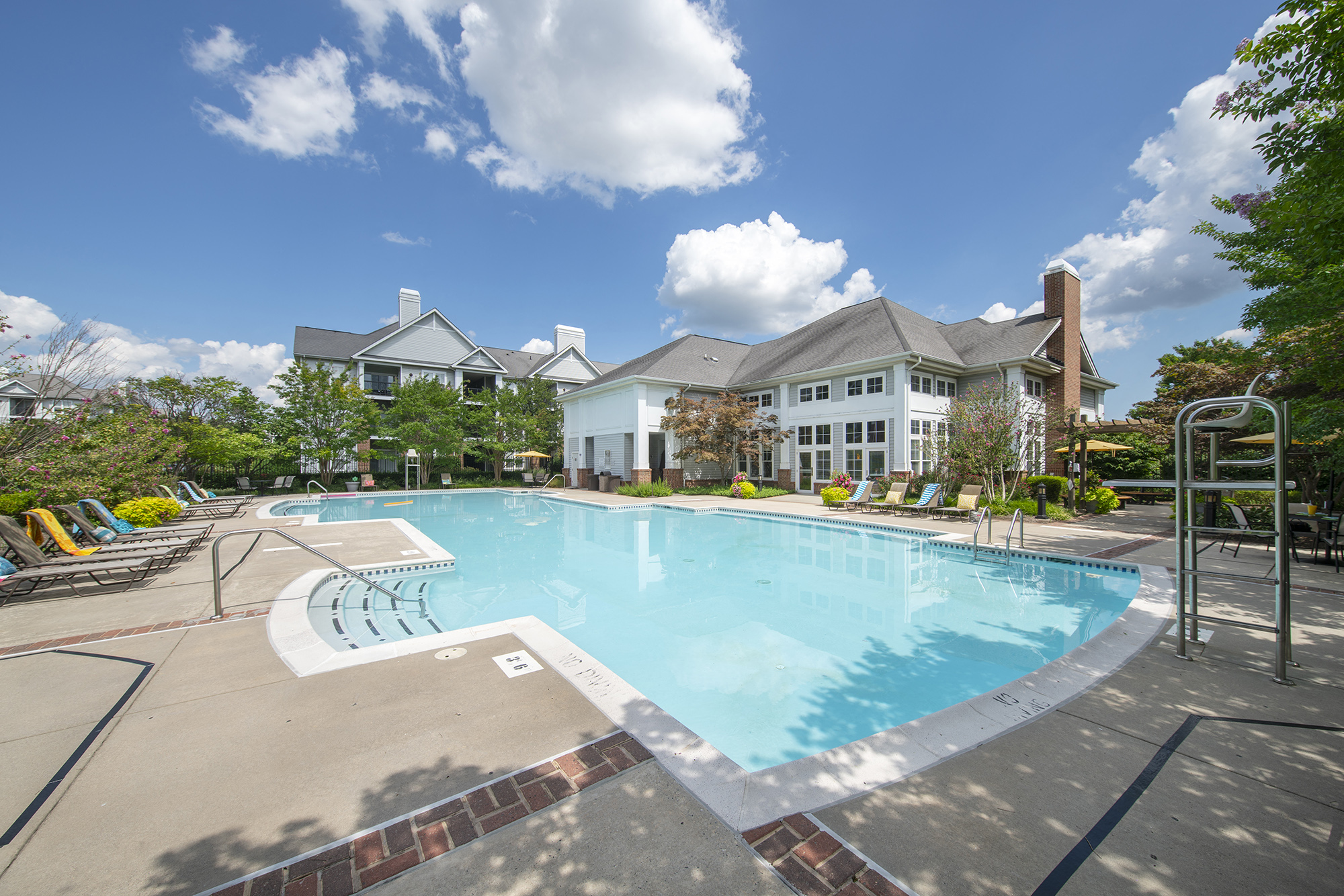 Pool View at The Apartments at Cambridge Court, Rosedale