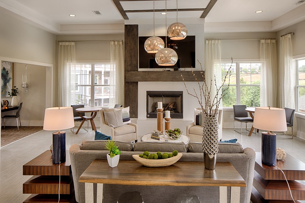 Bright Clubhouse at Capital Creek at Heritage Apartments, Wake Forest, NC