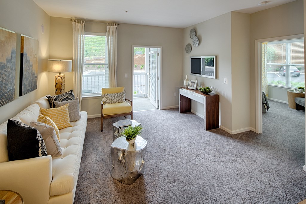 Specious Living room at Capital Creek at Heritage Apartments, North Carolina