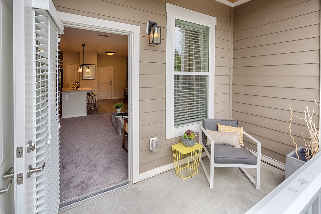 patio at Capital Creek at Heritage Apartments, North Carolina